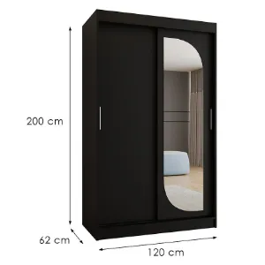 Obrazek Szafa Lucy 120 czarny