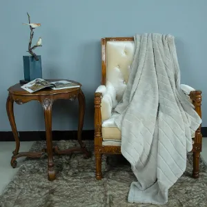 Obrazek Koc CLAUDI 200x220cm beżowy