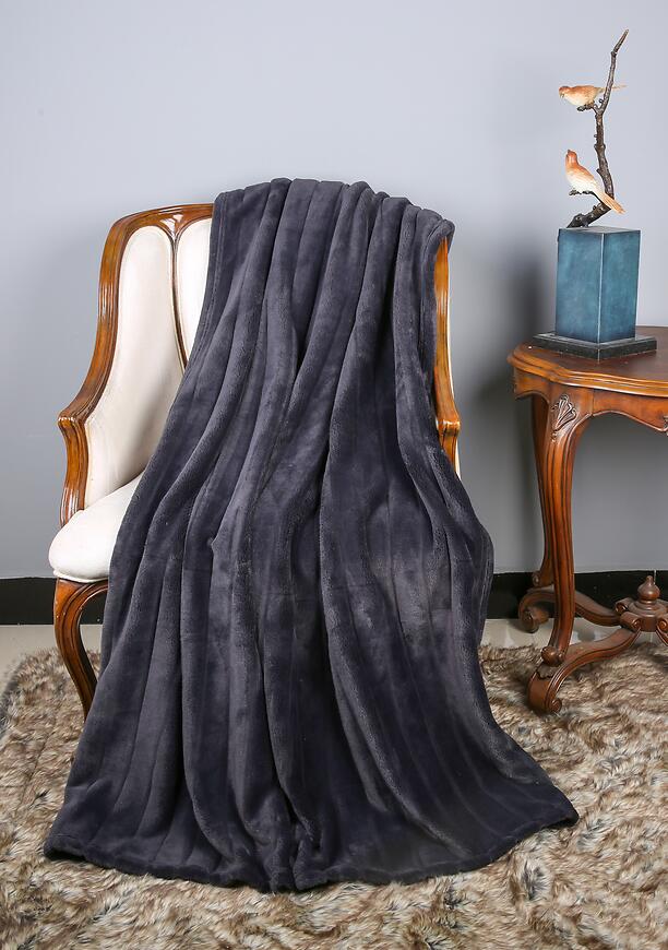 Koc Claudi 200x220 cm czarny