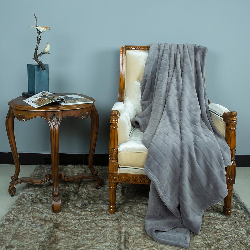 Koc CLAUDI 70x140 cm szary