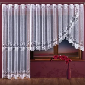 Obrazek Firana Żakardowa Delicja/A728/biała/300x150