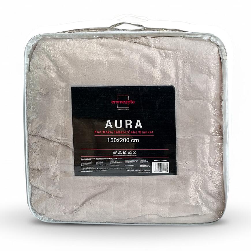 Koc Aura 150x200 cm beżowy