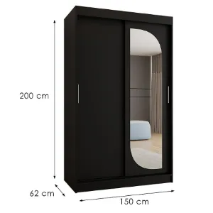 Obrazek Szafa Lucy 150 czarny