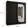 Obrazek Szafa Lucy 180 czarny