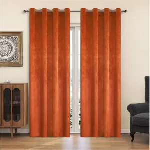 Obrazek Zasłona na przelotkach YC11940/200G/116/140X250 cm pomarańczowy