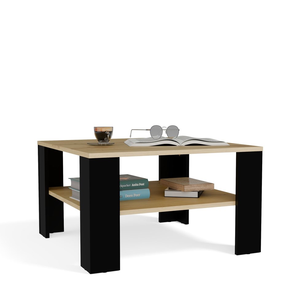 Stolik kawowy Piazza dąb artisan/czarny