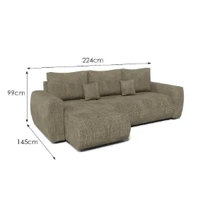 Obrazek Narożnik Ivo Majorka 5 brązowy