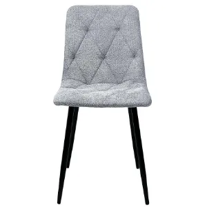 Obrazek Krzesło Naomi Ciemny Szary Borg 08