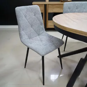 Obrazek Krzesło Naomi Ciemny Szary Borg 08