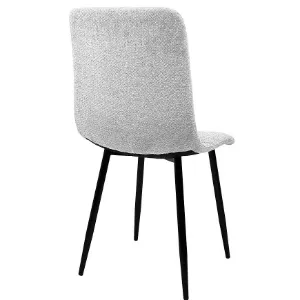 Obrazek Krzesło Naomi Jasny Szary Borg 05