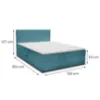 Obrazek Łóżko Calipso V 180x200 Tilia 75 turkusowy