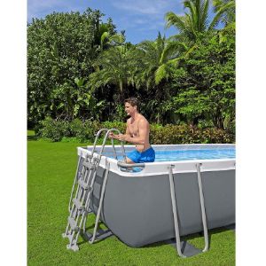 Obrazek Basen stelażowy prostokątny z pompą 4,88x2,44x1,22 m 56671