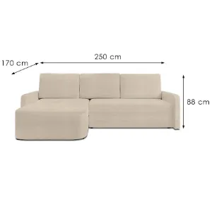 Obrazek Narożnik z funkcją spania Cloe Ontario 2 uniwersalny