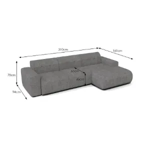 Obrazek Narożnik bez funkcji spania Napoli Astra 18 prawostronny