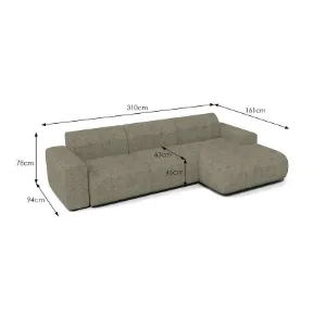 Obrazek Narożnik bez funkcji spania Napoli Astra 4 prawostronny