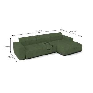 Obrazek Narożnik bez funkcji spania Napoli Astra 11 prawostronny