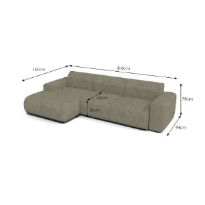 Obrazek Narożnik bez funkcji spania Napoli Astra 4 lewostronny