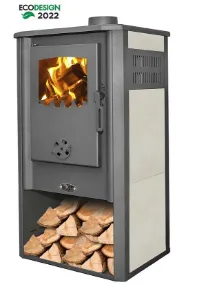 Obrazek Piec kominkowy Atene S Ceramic 7,2 kW beżowy