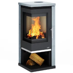 Obrazek Piec kominkowy Admiral Mastek czarny HD