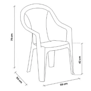 Obrazek Krzesło ogrodowe Ratak zielone