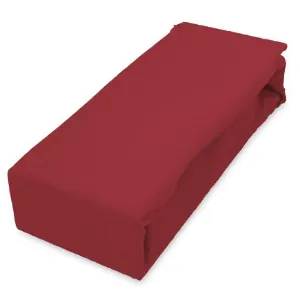 Obrazek Prześcieradło jersey z gumką 200x220 czerwony