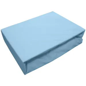 Obrazek Prześcieradło jersey 140x200 kol. 9700 niebieski