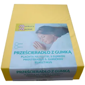 Obrazek Prześcieradło jersey 160x200 kol. 5102 żółty