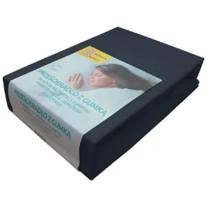 Obrazek Prześcieradło jersey 160x200 kol. 6148 czarny