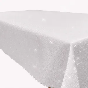 Obrazek Obrus Glitter srebrny plaster miodu 140x250 cm