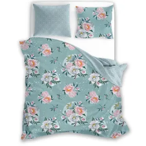 Obrazek Pościel z satyny bawełnianej Flovery 007 200x220 cm