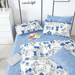 Obrazek Pościel satyna bawełniana ALBS-M0016B 140x200 Lasher