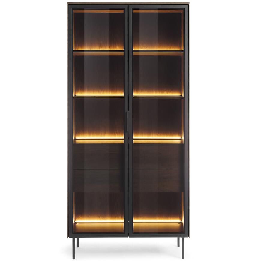 Witryna Lumi Wys A 91 2d2s + Led D.Dunin + Czarny