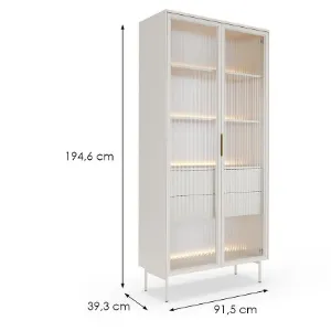 Obrazek Witryna Lumi Wys A 91 2d2s + Led Kaszmir