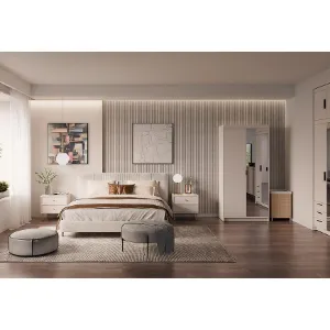 Obrazek Szafa Elena 2D 1lustro beż piaskowy