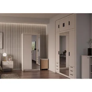 Obrazek Szafa Elena 2D 1lustro beż piaskowy