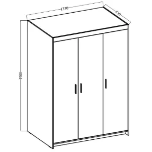 Obrazek Szafa Elena 3D beż piaskowy