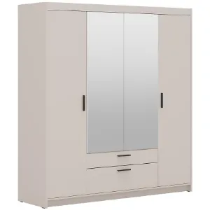 Obrazek Szafa Elena 4D 2S lustro beż piaskowy