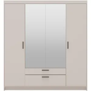 Obrazek Szafa Elena 4D 2S lustro beż piaskowy
