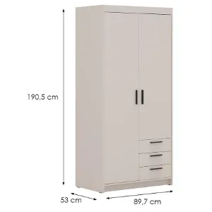 Obrazek Szafa Elena 2D 3S beż piaskowy
