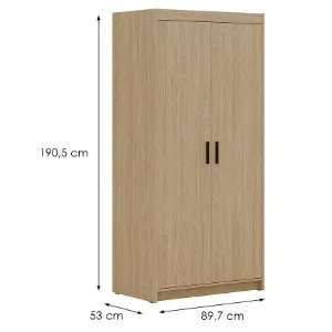 Obrazek Szafa Elena 2D dąb olejowany