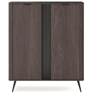 Obrazek Komoda Wysoka Veris B Dąb Dunin + Czarny