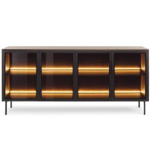 Obrazek Komoda Lumi B 181 4d + Led D.Dunin + Czarny