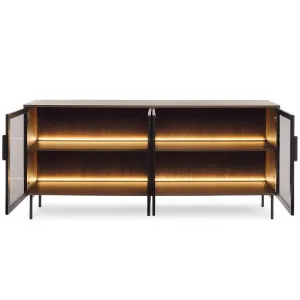 Obrazek Komoda Lumi B 181 4d + Led D.Dunin + Czarny