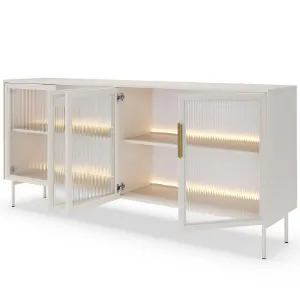 Obrazek Komoda Lumi B 181 4d + Led Kaszmir