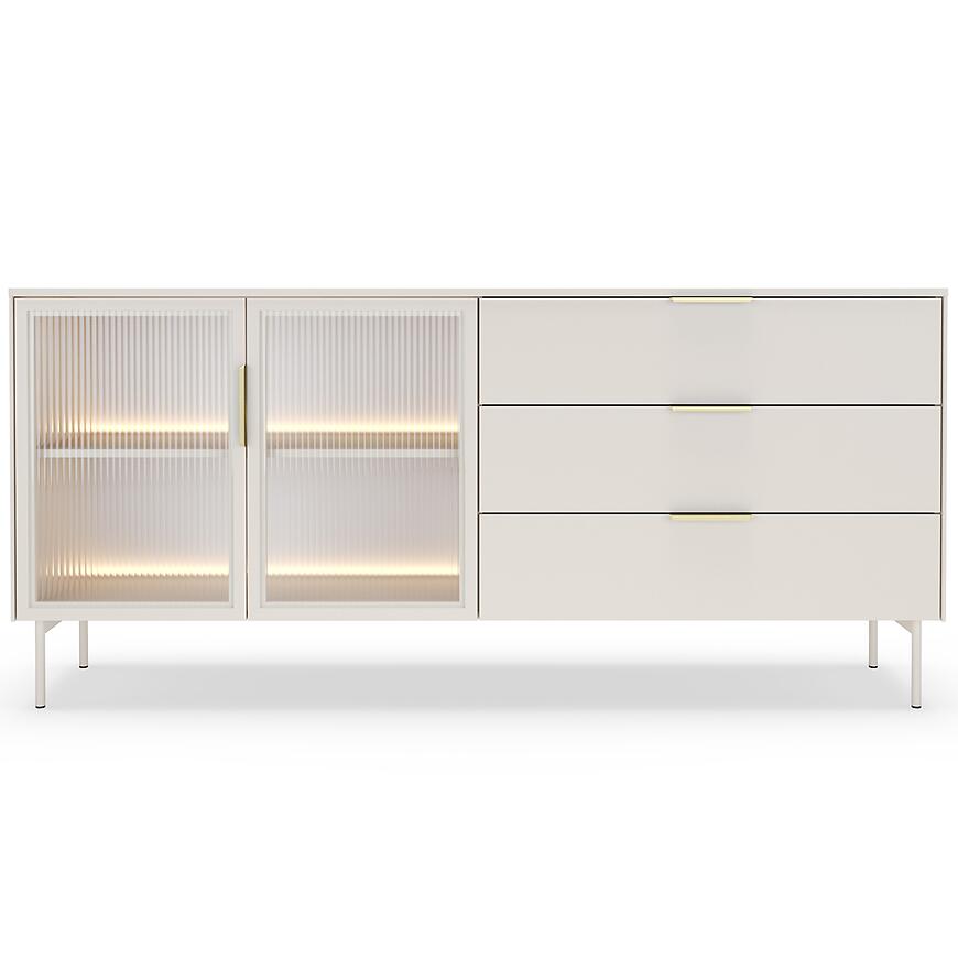 Komoda Lumi C 181 2d3s + Led Kaszmir