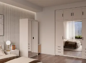 Obrazek Szafa Elena 2D lustro beż piaskowy