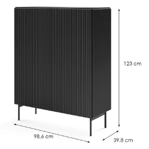 Obrazek Komoda Muti Wys A 2d Czarny