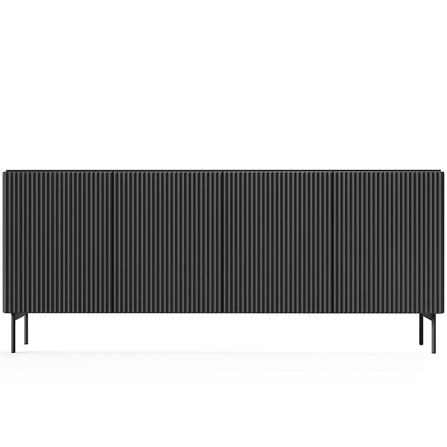 Komoda Muti B 195 4d Czarny