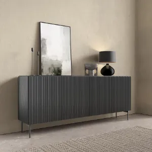 Obrazek Komoda Muti B 195 4d Czarny