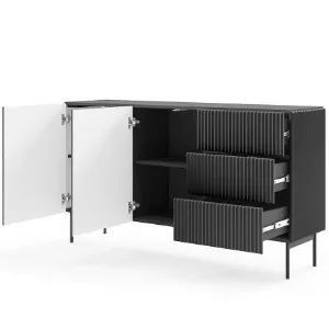 Obrazek Komoda Muti D 147 2d3s Czarny